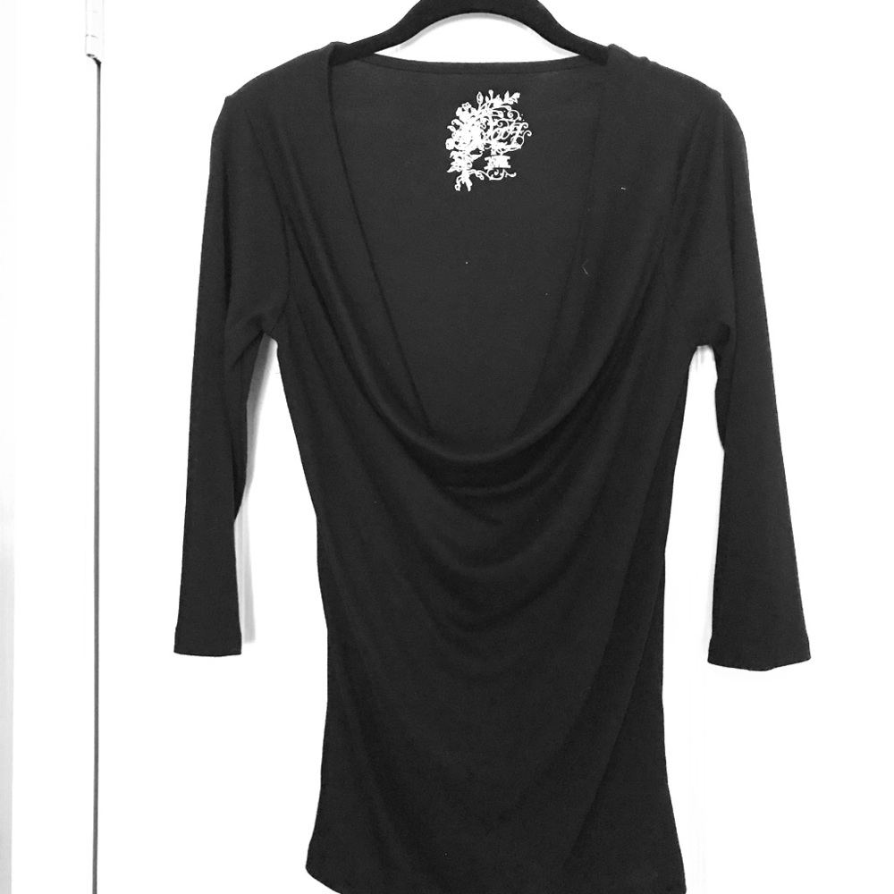 Black cowl neck sweater